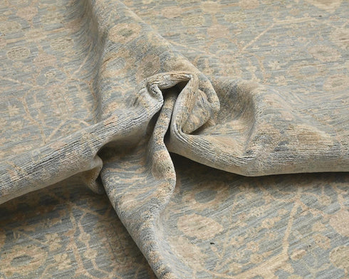 6x8 Chobi Fine Quality Gray Afghan Hand Knotted Wool Area Rug